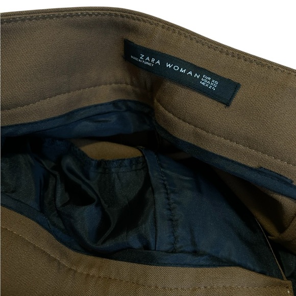 Stylish Tan Wide-Leg Pants - Picture 4 of 5